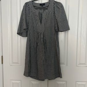 Pomander Place Black and White Checkered Dress